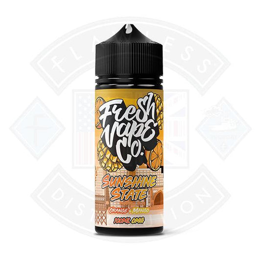 Fresh Vape Co Sunshine State - Orange & Mango 0mg 100ml Shortfill