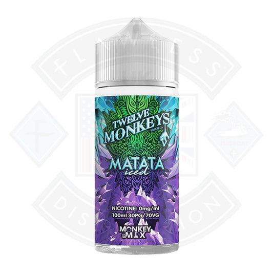 Twelve Monkeys Matata ICED 0mg 100ml Shortfill