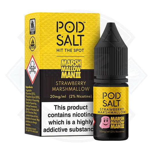 Pod Salt Marshmallow Man III Strawberry Marshmallow Fusion Series 11mg 10ml E-Liquid