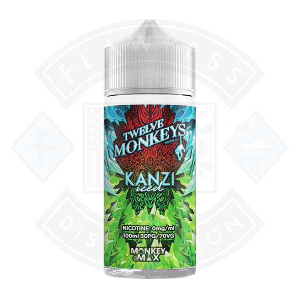 Twelve Monkeys Kanzi ICED 0mg 100ml Shortfill