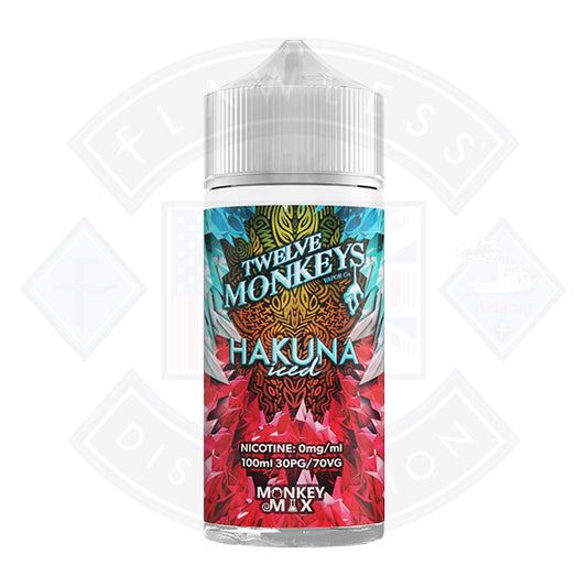 Twelve Monkeys Hakuna ICED 0mg 100ml Shortfill