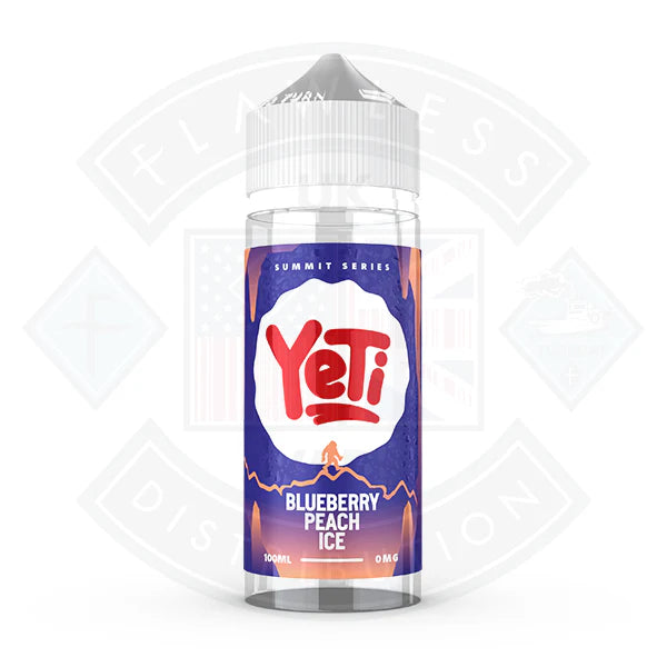 Yeti Summit Series -  Blueberry Peach Ice 0mg 0mg  100ml Shortfill