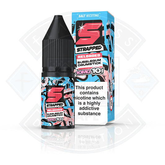 Strapped Reloaded Nic Salt 10ml Bubblegum Drumstick