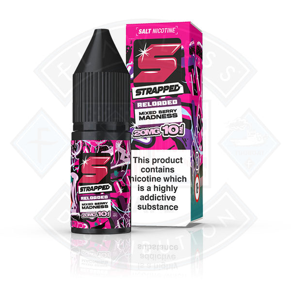 Strapped Reloaded Nic Salt 10ml Mixed Berry Madness