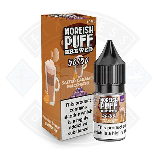 Moreish Puff Brewed Nic Salt Salted Caramel Macchiato 10ml - Flawless Vape Shop