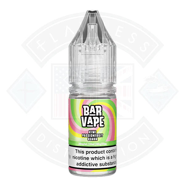 Bar Vape Nic Salt 10ml Kiwi Passionfruit Guava