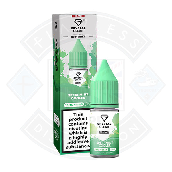 Crystal Clear Bar Nic Salts 10ml - Spearmint Cooler