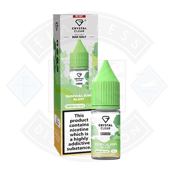 Crystal Clear Bar Nic Salts 10ml - Tropical Kiwi Blast