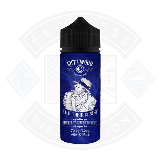 Cuttwood The Tobacconist Blueberry Infused Tobacco 0mg 100ml Shortfill