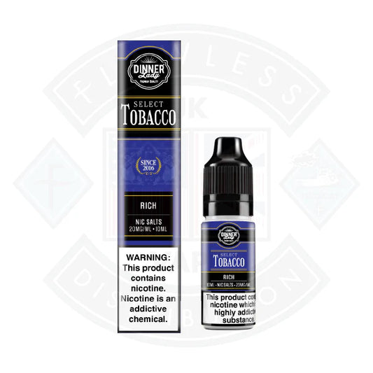 Dinner Lady Select Tobacco Nic Salt Rich 10ml