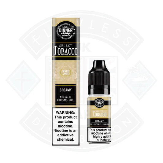 Dinner Lady Select Tobacco Nic Salt Creamy 10ml