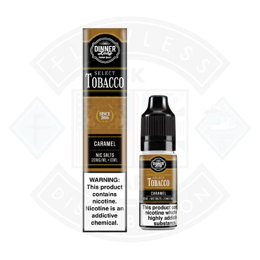 Dinner Lady Select Tobacco Nic Salt Caramel 10ml