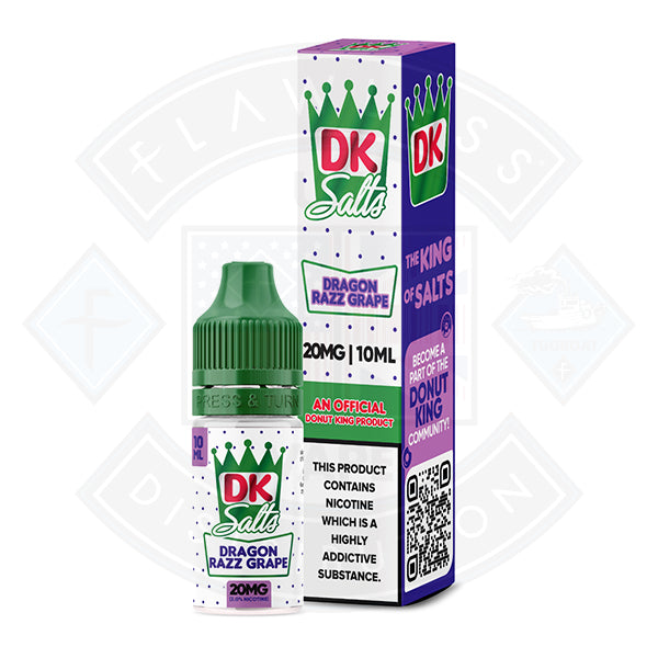 Donut King Nic Salts 10ml Dragon Razz Grape