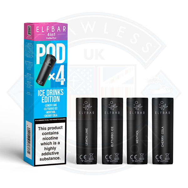 Elf Bar 4 in 1 Prefilled Pods 2ml/ 4pack