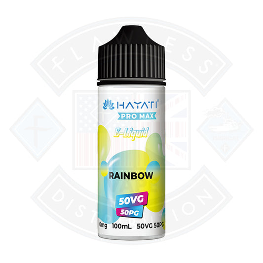 Hayati Pro Max 50/50 - Rainbow 0mg 100ml Shortfill