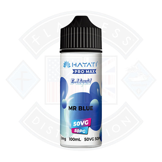 Hayati Pro Max 50/50 - Mr Blue 0mg 100ml Shortfill