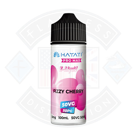 Hayati Pro Max 50/50 - Fizzy Cherry 0mg 100ml Shortfill