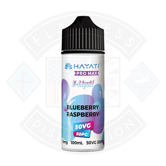 Hayati Pro Max 50/50 - Blueberry Raspberry 0mg 100ml Shortfill