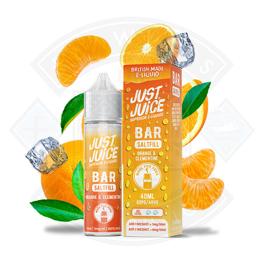 Just Juice Bar - Orange Clementine 40ml 0mg Shortfill E-Liquid