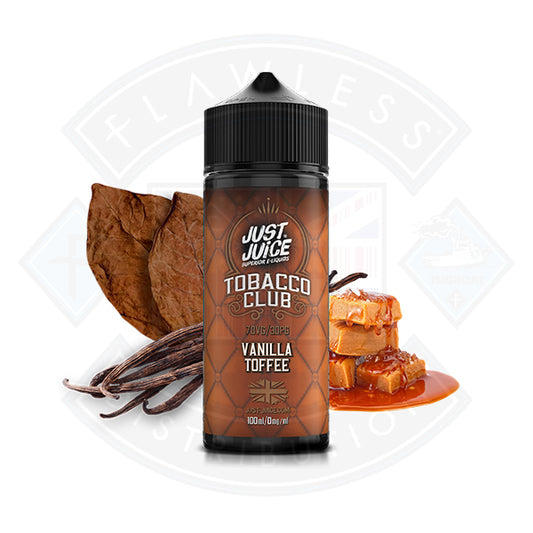 Just Juice Tobacco Club - Vanilla Toffee 0mg 100ml Shortfill