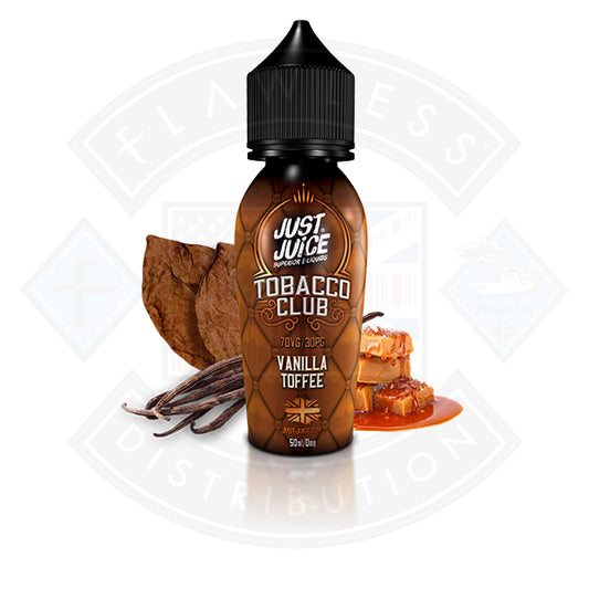 Just Juice Tobacco Club Vanilla Toffee 0mg 50ml Shortfill