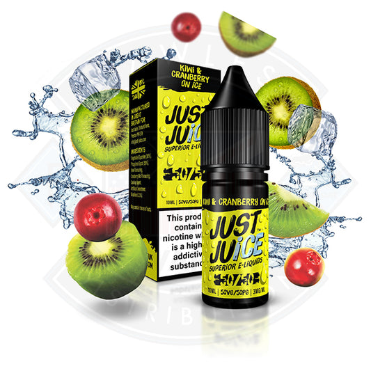 Just Juice 50/50 Kiwi & Cranberry on Ice 10ml