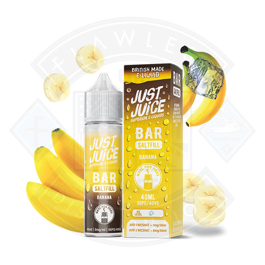 Just Juice Bar - Banana 40ml 0mg Shortfill E-Liquid