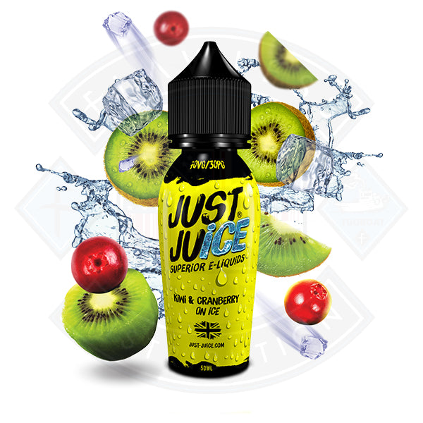 Just Juice Kiwi and Cranberry on Ice 50ml 0mg Shortfill e-liquid