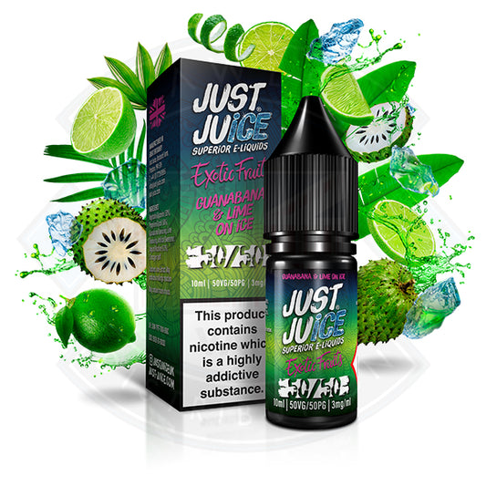 Just Juice 50/50 Exotic Fruits Guanabana & Lime on Ice 10ml