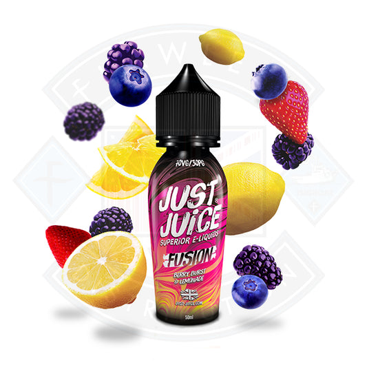 Just Juice Fusion Berry Burst & Lemonade 50ml 0mg Shortfill e-liquid