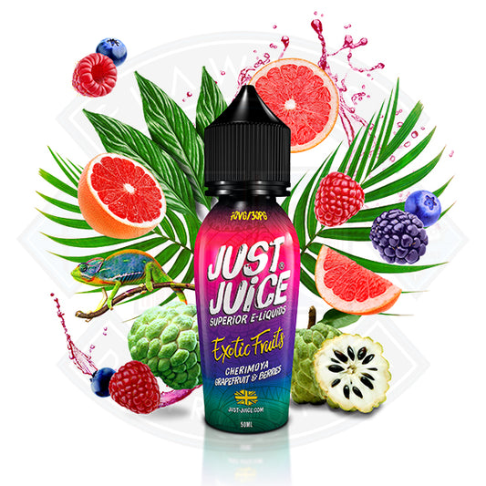 Just Juice Exotic Fruits Cherimoya, Grapefruit & Berries 0mg 50ml Shortfill