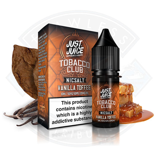 Just Juice Tobacco Club Vanilla Toffee Nic Salt 10ml E-Liquid