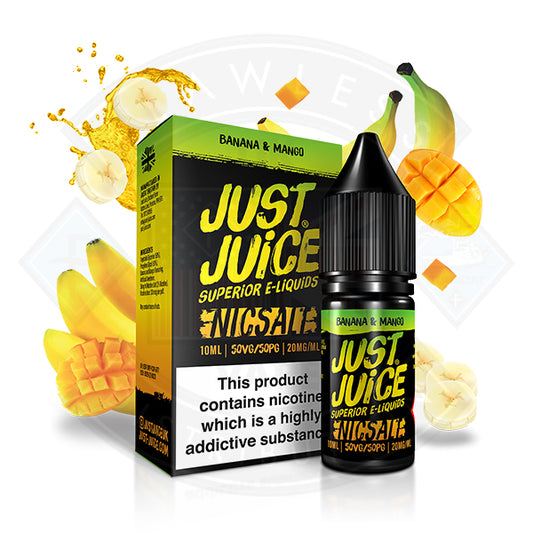 Just Juice Iconic - Banana & Mango Nic Salt 10ml E-Liquid