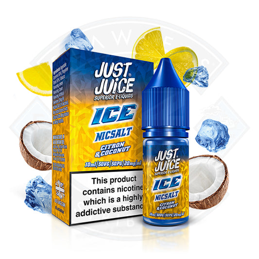 Just Juice Ice Citron and Coconut Nic Salt 10ml E-Liquid