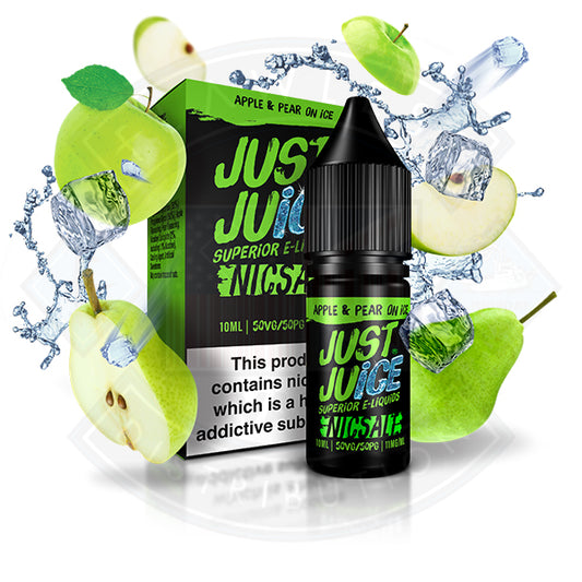 Just Juice Apple and Pear on Ice Nic Salt 10ml E-Liquid