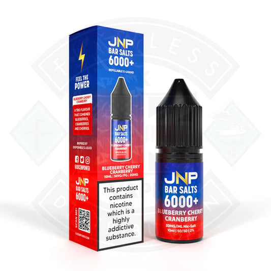 JNP Bar Salt 6000 10ml Blueberry Cherry Cranberry