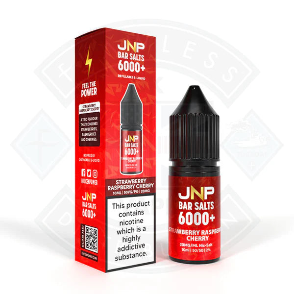 JNP Bar Salt 6000 10ml Strawberry Raspberry Cherry