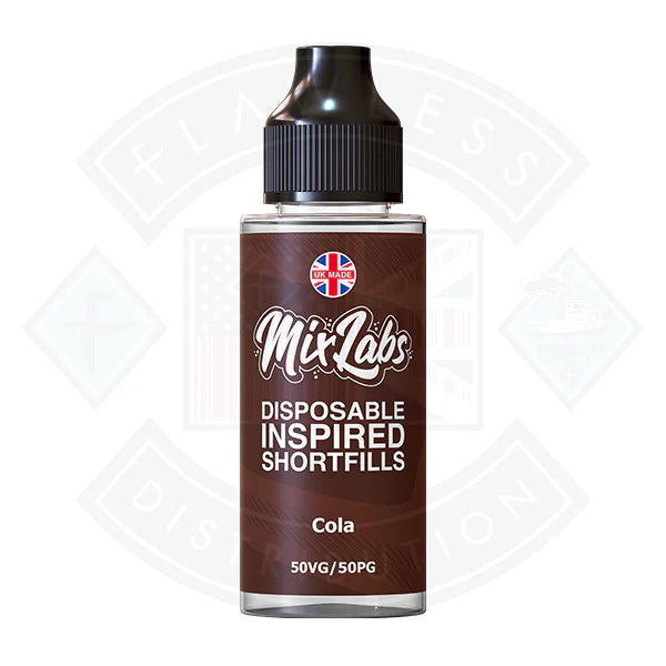 Mix Labs 50/50 - Cola 0mg 100ml Shortfill