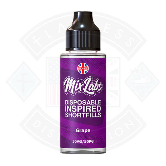 Mix Labs 50/50 - Grape 0mg 100ml Shortfill