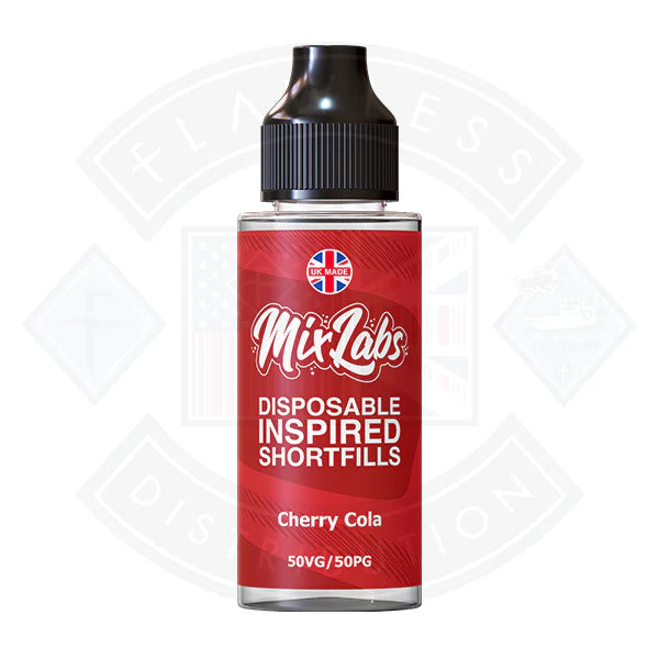 Mix Labs 50/50 - Cherry Cola 0mg 100ml Shortfill