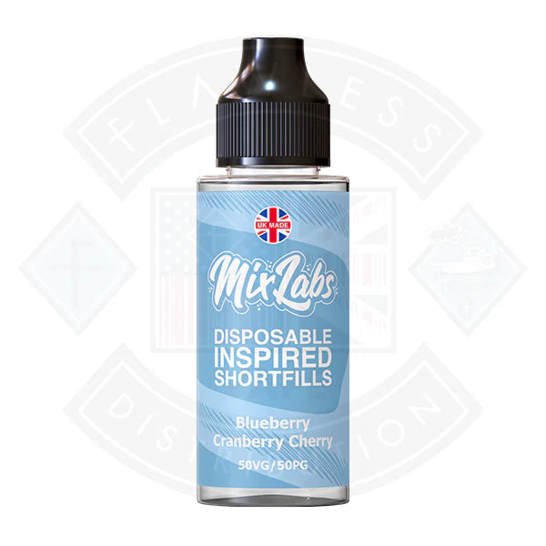 Mix Labs 50/50 - Blueberry Cranberry Cherry 0mg 100ml Shortfill