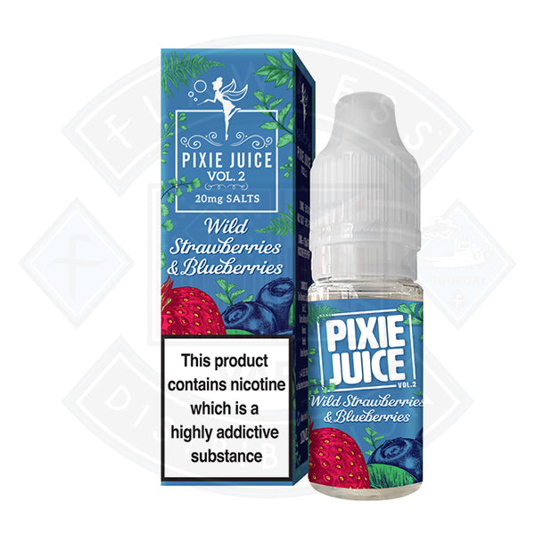 Pixie Juice Vol 2 Wild Strawberry & Blueberries Salt  10ml