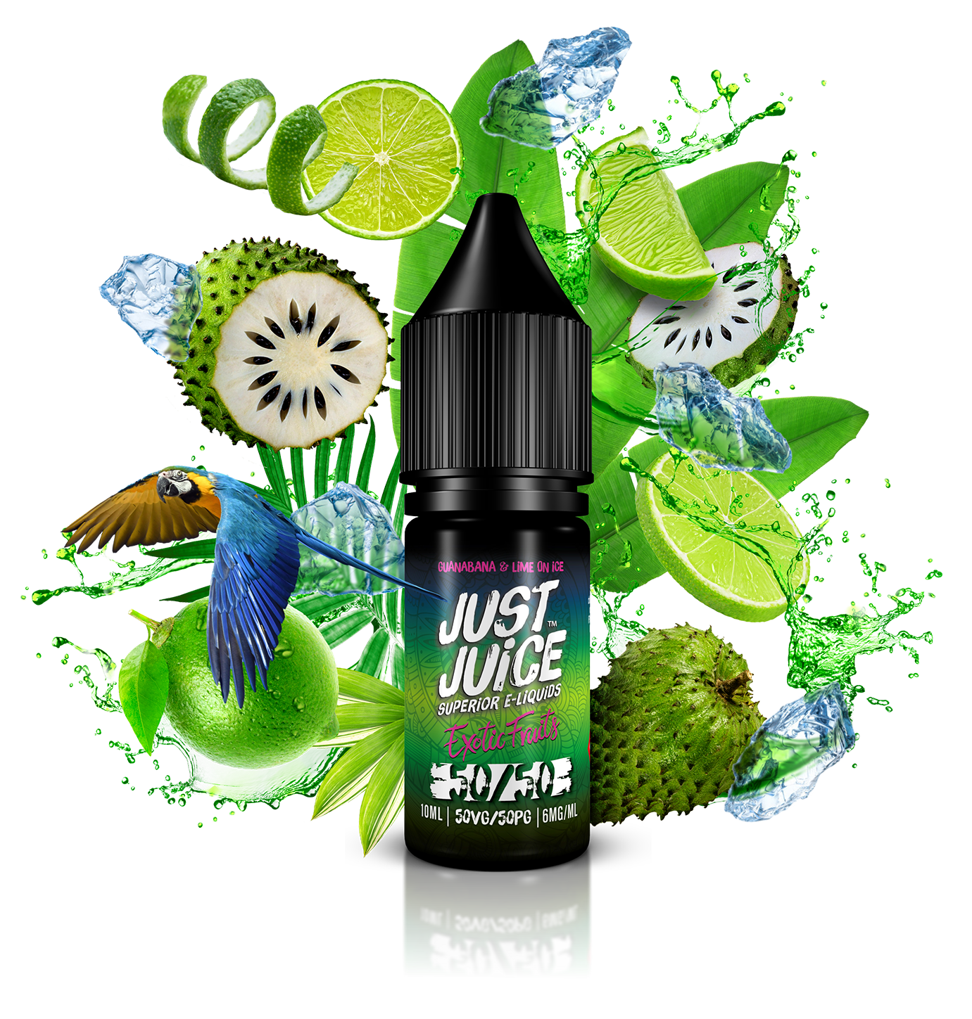 Just Juice 50/50 Exotic Fruits Guanabana & Lime on Ice 10ml