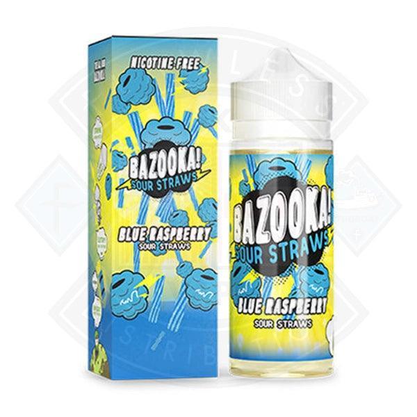 Bazooka Sour Straws Blue Raspberry 0mg 100ml Shortfill - Flawless Vape Shop