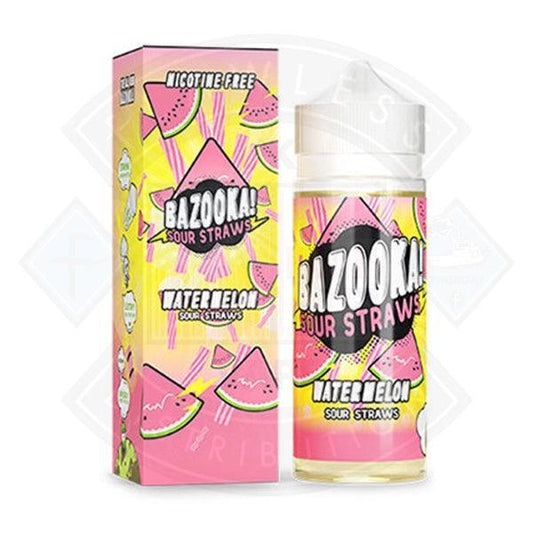 Bazooka Sour Straws Watermelon 0mg 100ml Shortfill - Flawless Vape Shop