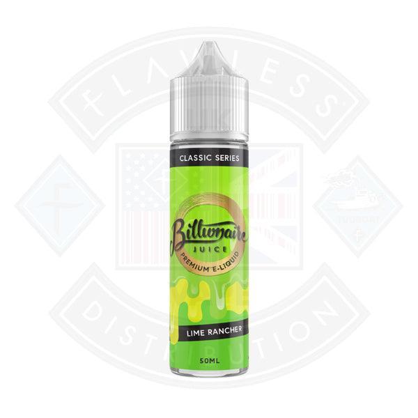 Billionaire Juice Classic Series - Lime Rancher 0mg 50ml Shortfill - Flawless Vape Shop