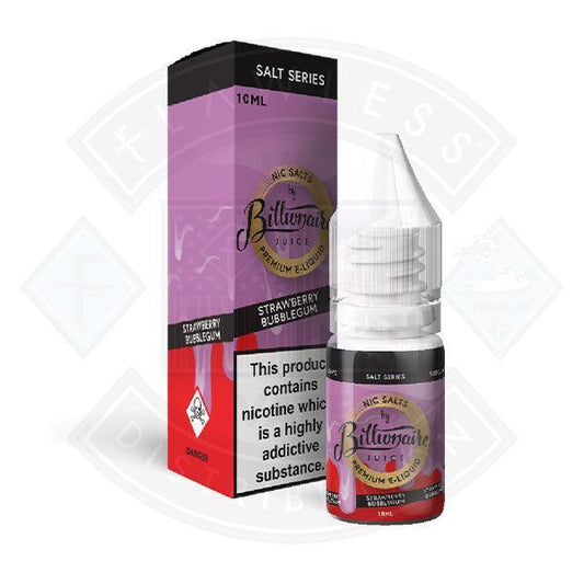 Billionaire Juice Nic Salt - Strawberry Bubblegum 10ml - Flawless Vape Shop