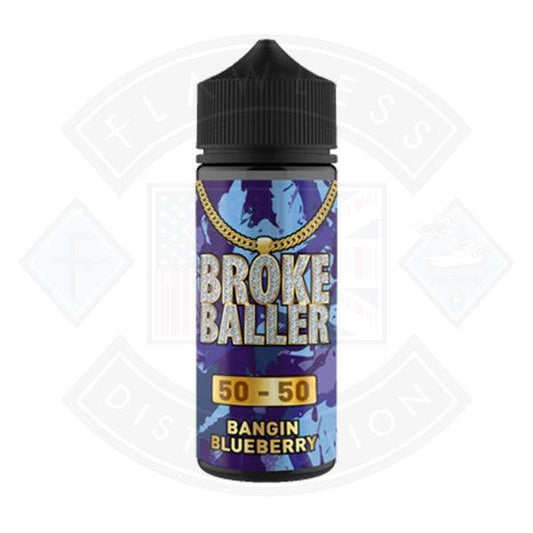 Broke Baller Bangin Blueberry 0mg 80ml Shortfill E-Liquid - Flawless Vape Shop