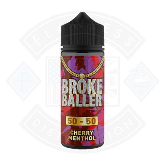 Broke Baller Cherry Menthol 0mg 80ml Shortfill E-Liquid - Flawless Vape Shop