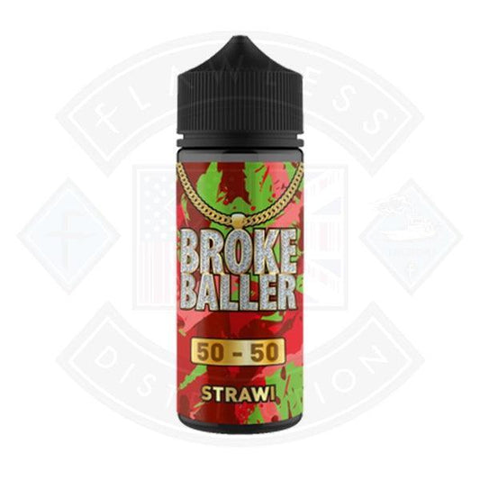 Broke Baller Strawi 0mg 80ml Shortfill E-Liquid - Flawless Vape Shop